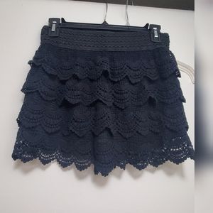 Ambiance lace ruffle shorts